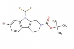 tert-butyl 7-bromo-9-(difluoromethyl)-1,3,4,9-tetrahydro-2H-pyrido[3,4-b]indole-2-carboxylate