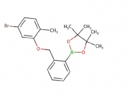 2-(2-((5-bromo-2-methylphenoxy)methyl)phenyl)-4,4,5,5-tetramethyl-1,3,2-dioxaborolane