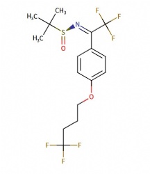 (S,E)-2-methyl-N-(2,2,2-trifluoro-1-(4-(4,4,4-trifluorobutoxy)phenyl)ethylidene)propane-2-sulfinamide