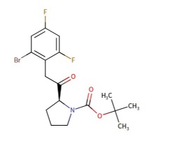 tert-butyl (S)-2-(2-(2-bromo-4,6-difluorophenyl)acetyl)pyrrolidine-1-carboxylate
