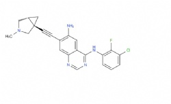 N4-(3-chloro-2-fluorophenyl)-7-(((1S,5R)-3-methyl-3-azabicyclo[3.1.0]hexan-1-yl)ethynyl)quinazoline-4,6-diamine