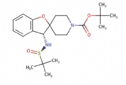 tert-butyl (R)-3-(((R)-tert-butylsulfinyl)amino)-3H-spiro[benzofuran-2,4'-piperidine]-1'-carboxylate