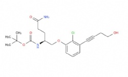 tert-butyl (S)-(5-amino-1-(2-chloro-3-(4-hydroxybut-1-yn-1-yl)phenoxy)-5-oxopentan-2-yl)carbamate