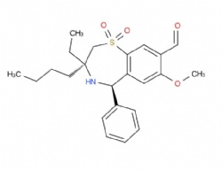 (3R,5R)-3-butyl-3-ethyl-7-methoxy-1,1-dioxo-5-phenyl-4,5-dihydro-2H-1lambda6,4-benzothiazepine-8-carbaldehyde