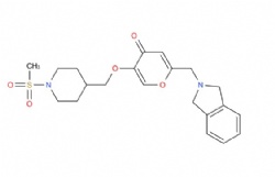 2-(isoindolin-2-ylmethyl)-5-((1-(methylsulfonyl)piperidin-4-yl)methoxy)-4H-pyran-4-one