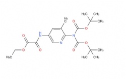 ethyl 2-((6-(bis(tert-butoxycarbonyl)amino)-5-methylpyridin-3-yl)amino)-2-oxoacetate