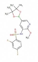 2,4-difluoro-N-(2-methoxy-5-(4,4,5,5-tetramethyl-1,3,2-dioxaborolan-2-yl)pyridin-3-yl)benzenesulfonamide