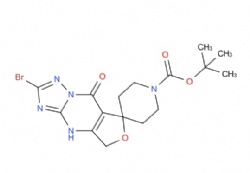 tert-butyl 2-bromo-8-oxo-5,8-dihydro-4H-spiro[furo[3,4-d][1,2,4]triazolo[1,5-a]pyrimidine-7,4'-piperidine]-1'-carboxylate
