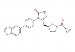 (S)-4-(4-(benzofuran-5-yl)phenyl)-5-((1-(cyclopropanecarbonyl)pyrrolidin-3-yl)methyl)-2,4-dihydro-3H-1,2,4-triazol-3-one