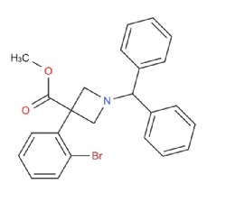 methyl 1-benzhydryl-3-(2-bromophenyl)azetidine-3-carboxylate