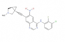 N-(3-chloro-2-fluorophenyl)-7-(((1R,5S)-3-methyl-3-azabicyclo[3.1.0]hexan-1-yl)ethynyl)-6-nitroquinazolin-4-amine