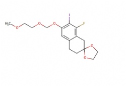 8-fluoro-7-iodo-6-((2-methoxyethoxy)methoxy)-3,4-dihydro-1H-spiro[naphthalene-2,2'-[1,3]dioxolane]