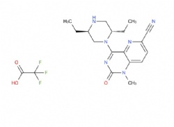 4-[(2S,5R)-2,5-diethylpiperazin-1-yl]-1-methyl-2-oxo-1H,2H-pyrido[3,2-d]pyrimidine-6-carbonitrile trifluoroacetic acid